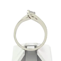 Bague d'occasion or 750 blanc diamants