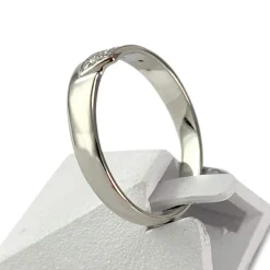 Bague d'occasion or 750 blanc diamants