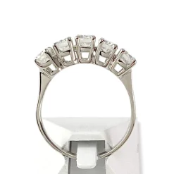 Bague d'occasion or 750 blanc diamants