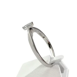 Bague d'occasion or 750 blanc diamants et saphirs