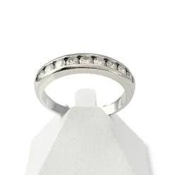 BAGUE d'occasion or 750 blanc diamants