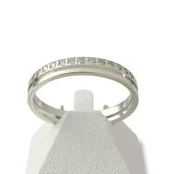 Bague d'occasion or 375 blanc diamants