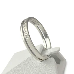 Bague d'occasion or 375 blanc diamants