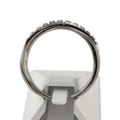 Bague d'occasion or 750 blanc diamants