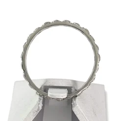 Bague d'occasion or 750 blanc diamants