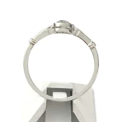 Bague d'occasion or 750 blanc diamants