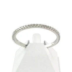 Bague d'occasion or 750 blanc diamants