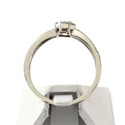 Bague d'occasion or 375 blanc diamants