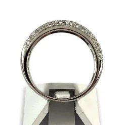 Bague d'occasion or 750 blanc diamants