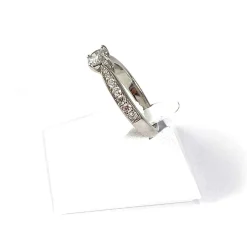 Bague d'occasion or 750 blanc diamants