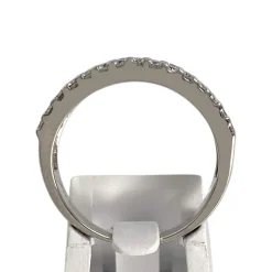 Bague d'occasion or 750 blanc diamant