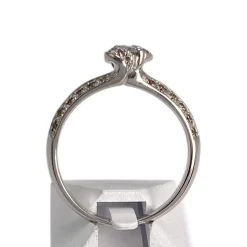 Bague d'occasion or 750 blanc diamants