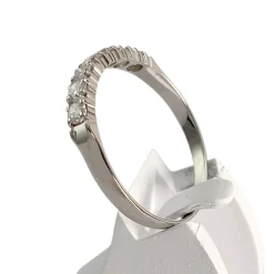 Bague d'occasion or 750 blanc diamant