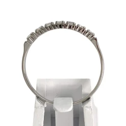 Bague d'occasion or 750 blanc diamant