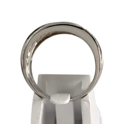 Bague d'occasion or 750 blanc diamants
