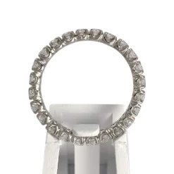 Bague d'occasion or 750 blanc diamants