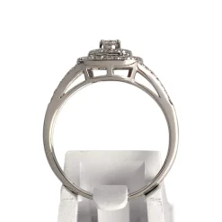 Bague d'occasion or 750 blanc diamant diamant diamant