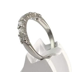 Bague d'occasion or 750 blanc diamants