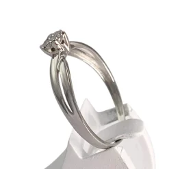 Bague d'occasion or 750 blanc diamants