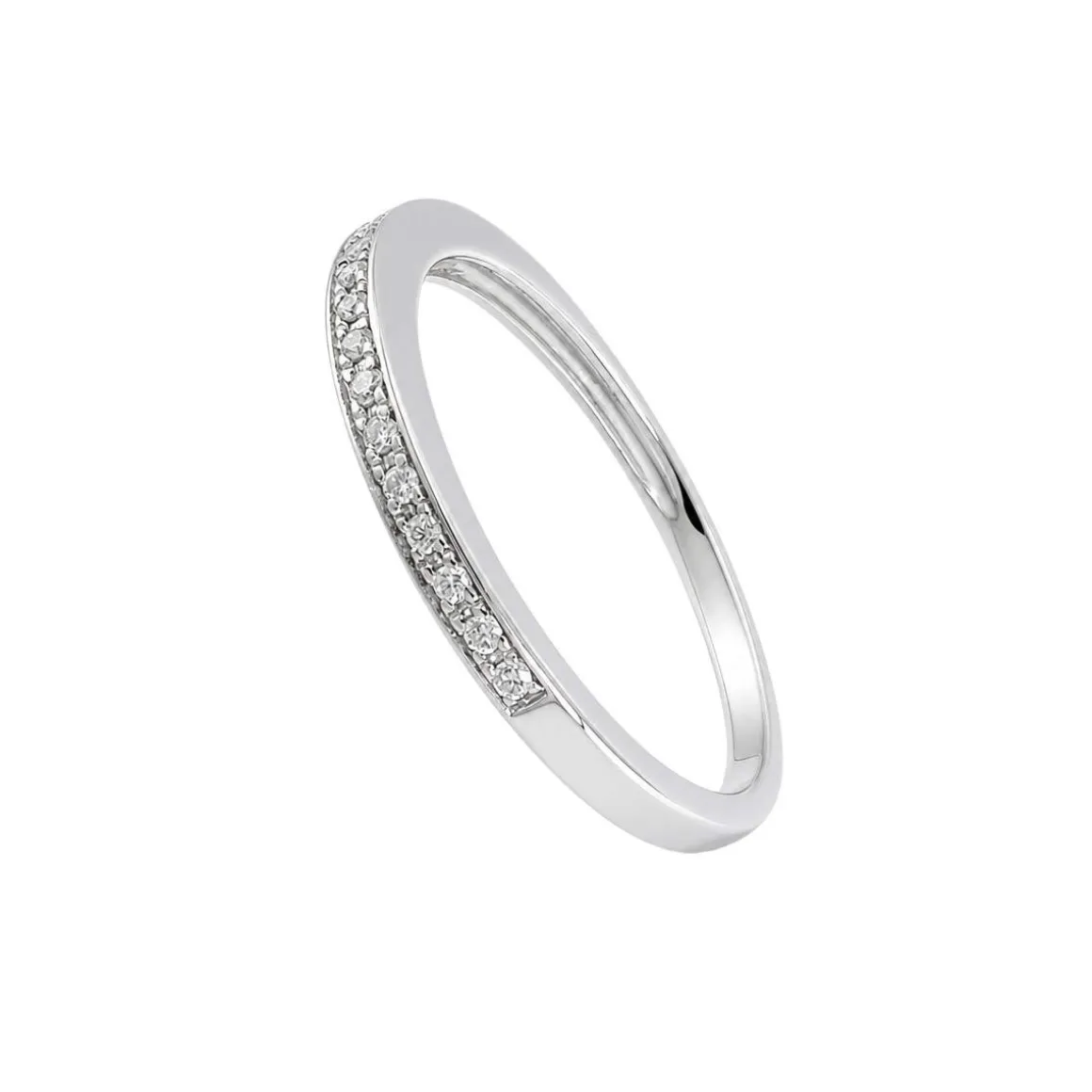 Bague d'occasion or 375 blanc diamants