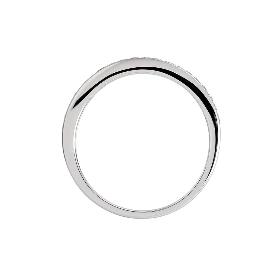 Bague d'occasion or 375 blanc diamants