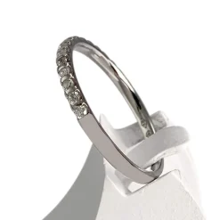 Bague d'occasion or 750 blanc diamants