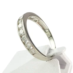 Bague d'occasion or 375 blanc diamants