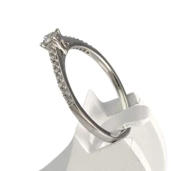 Bague d'occasion or 750 blanc diamants