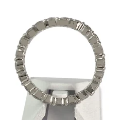 Bague d'occasion or 750 blanc diamants