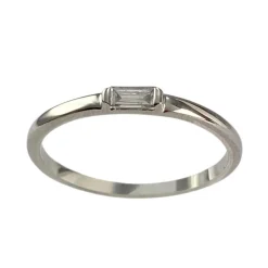 Bague d'occasion or 375 blanc diamant