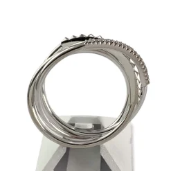 Bague d'occasion or 750 blanc diamants