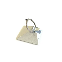 Bague d'occasion or 375 blanc saphir et diamant