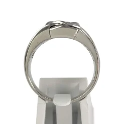 Bague d'occasion or 750 blanc saphir, diamants