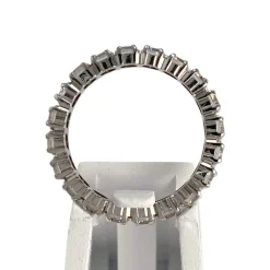 Bague d'occasion or 750 blanczirconias