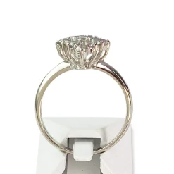Bague d'occasion or 750 blanc zirconia