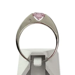Bague d'occasion or 750 blanc zirconias