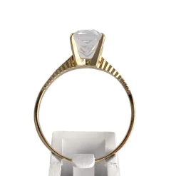 Bague d'occasion or 750 jaune aigue marine