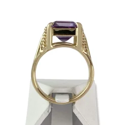 Bague d'occasion or 750 jaune amethyste