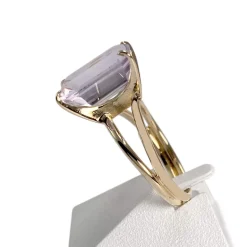 Bague d'occasion or 750 jaune amethyste