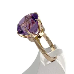 Bague d'occasion or 750 jaune amethyste