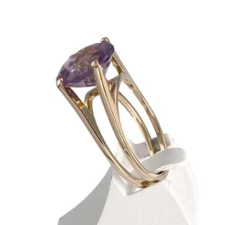 Bague d'occasion or 750 jaune améthyste