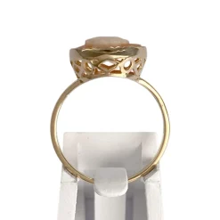 Bague d'occasion or 750 jaune camee