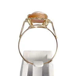 Bague d'occasion or 750 jaune camée