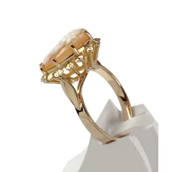 Bague d'occasion or 750 jaune camée