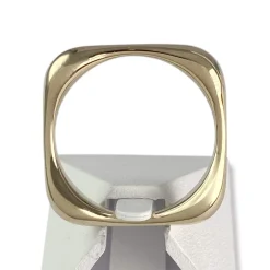 Bague d'occasion or 585 jaune carrée