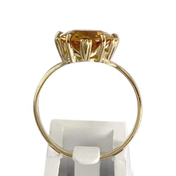 Bague d'occasion or 750 jaune citrine