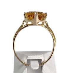 Bague d'occasion or 750 jaune citrine