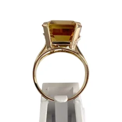 Bague d'occasion or 750 jaune citrine