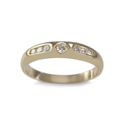 Bague d'occasion or 750 jaune diamants