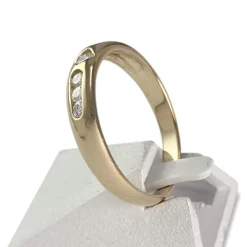 Bague d'occasion or 750 jaune diamants